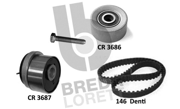 Kit de courroie crantée BREDA LORETT KCD0782