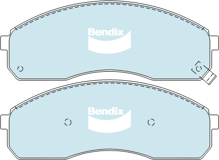 Kit de plaquettes de frein, frein à disque BENDIX-SEA DB1489 4WD