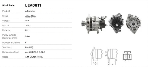 Alternateur LUSA LEA0811