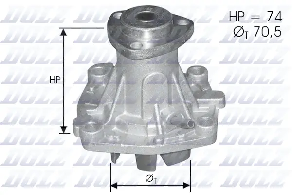 Pompe à eau, refroidissement du moteur DOLZ A330ST