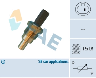 Sonde, température du liquide de refroidissement FAE 32640