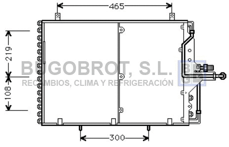 Condenseur, climatisation BUGOBROT 62-MS5169
