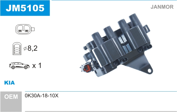 Bobine d'allumage JANMOR JM5105