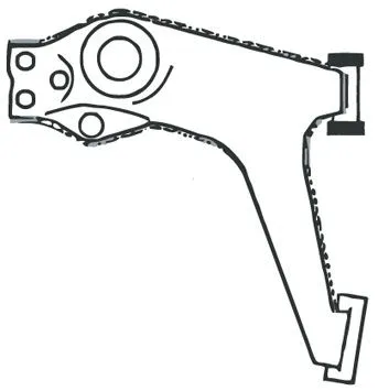 Bras de liaison, suspension de roue FRAP F2081