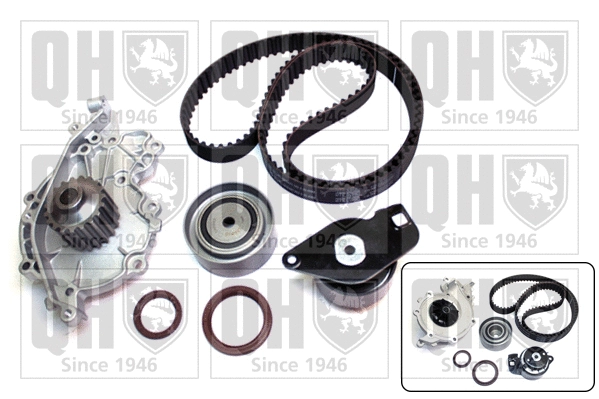 Pompe à eau + kit de courroie crantée QUINTON HAZELL QBPK2550
