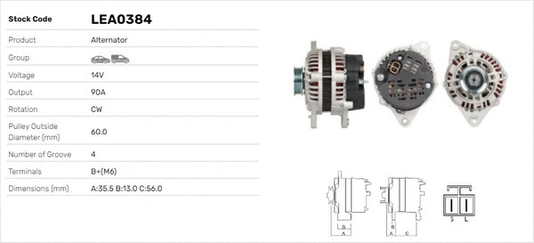 Alternateur LUSA LEA0384