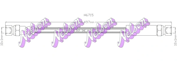 Flexible de frein KAWE H6715