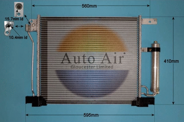 Condenseur, climatisation AUTO AIR GLOUCESTER 16-1985
