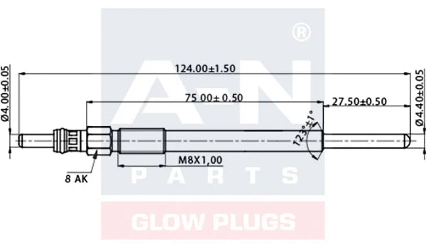 Bougie de préchauffage A-N PARTS A-N127012