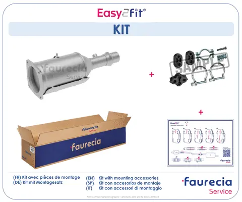 Filtre à particules / à suie, échappement Faurecia FS45514F