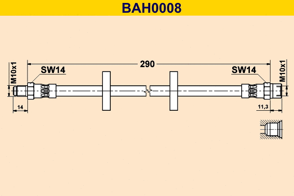 Flexible de frein BARUM BAH0008