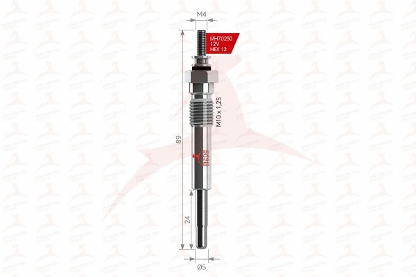 Bougie de préchauffage MEHA AUTOMOTIVE MH70250