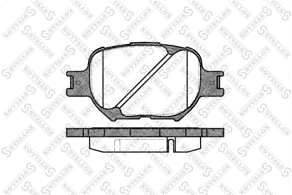 Kit de plaquettes de frein, frein à disque STELLOX 753 000-SX