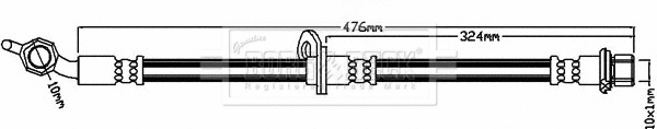 Flexible de frein BORG & BECK BBH7970