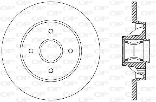 Disque de frein OPEN PARTS BDR2387.30