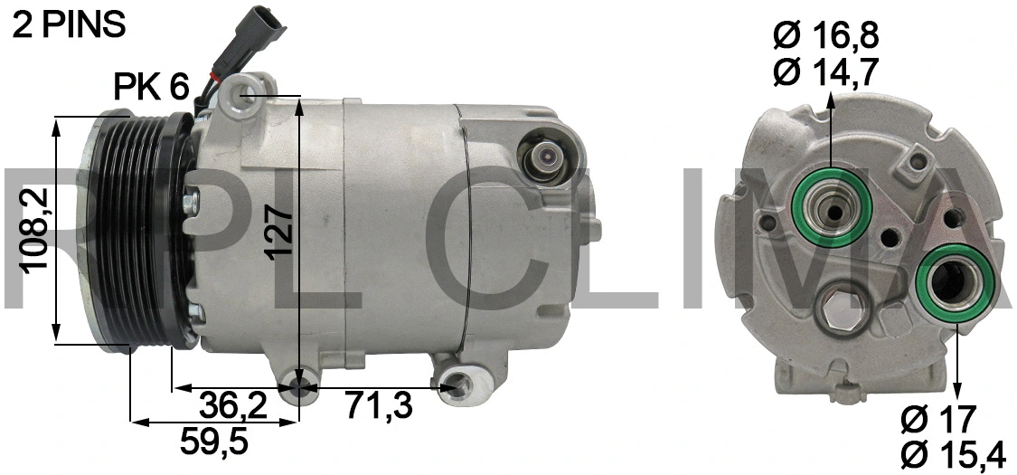 Compresseur, climatisation RPL QUALITY APCOFD0036