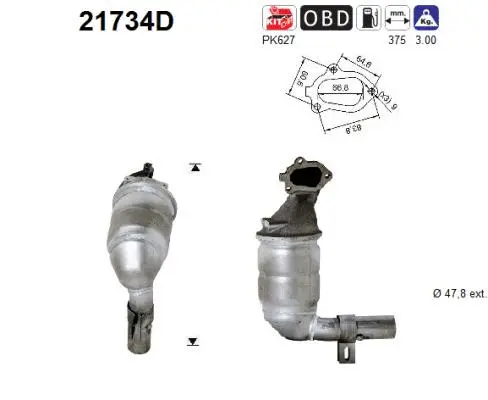 Catalyseur AS 21734D