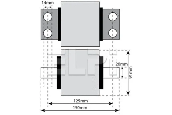 Kit de remise en état, bras de liaison ELPI LP205 3445