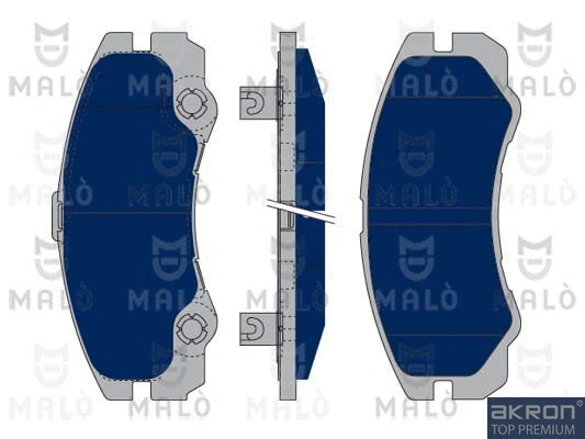 Kit de plaquettes de frein, frein à disque AKRON-MALÒ 1050033