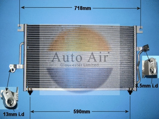 Condenseur, climatisation AUTO AIR GLOUCESTER 16-1219