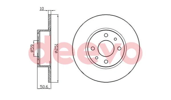 Disque de frein DEEVO BD26560