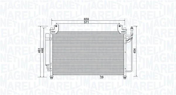 Condenseur, climatisation MAGNETI MARELLI 350203990000