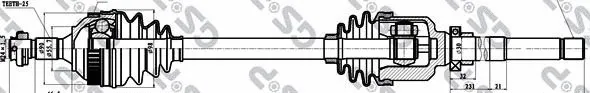 Arbre de transmission MDR GSP-210199