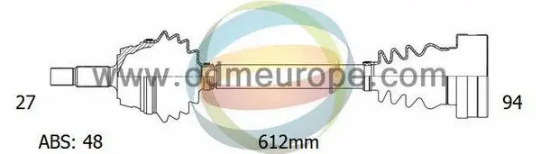 Arbre de transmission 4X4 ESTANFI EST-18-341101