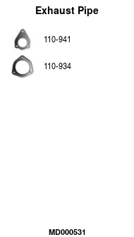 Tuyau d'échappement FA1 MD000531