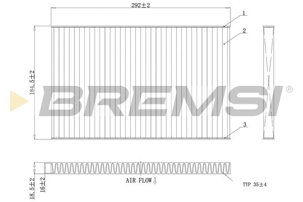 Filtre, air de l'habitacle BREMSI FC1404A