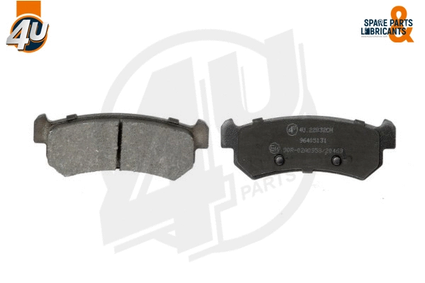 Kit de plaquettes de frein, frein à disque 4U Autoparts 22832CH