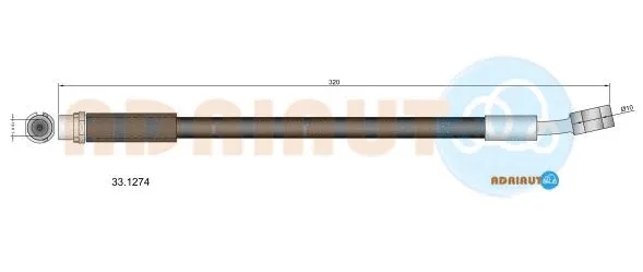 Flexible de frein ADRIAUTO 33.1274