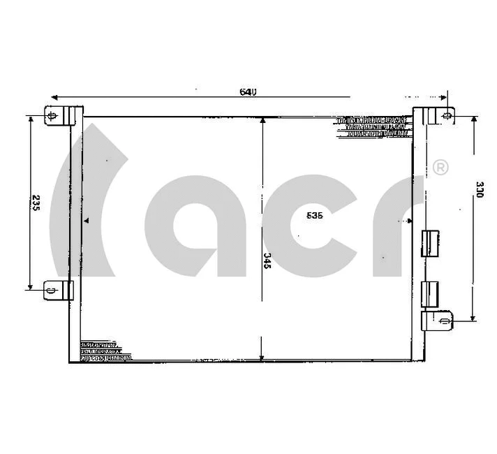 Condenseur, climatisation ACR 300278