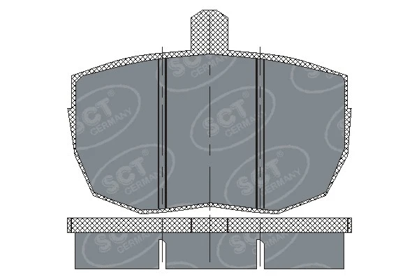 Kit de plaquettes de frein, frein à disque SCT - MANNOL SP 121 PR