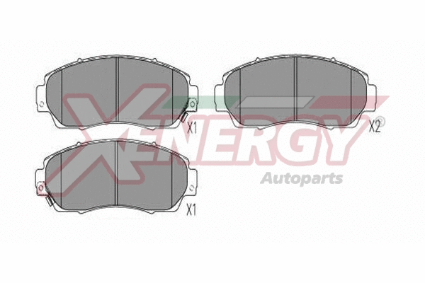 Kit de plaquettes de frein, frein à disque AP XENERGY X41376