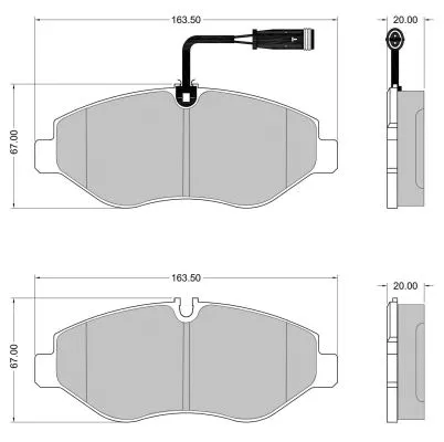Kit de plaquettes de frein, frein à disque NAKATA NKF 1375P