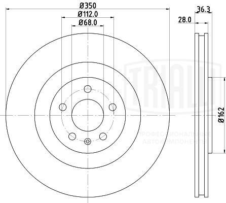 Disque de frein TRIALLI DF 190428