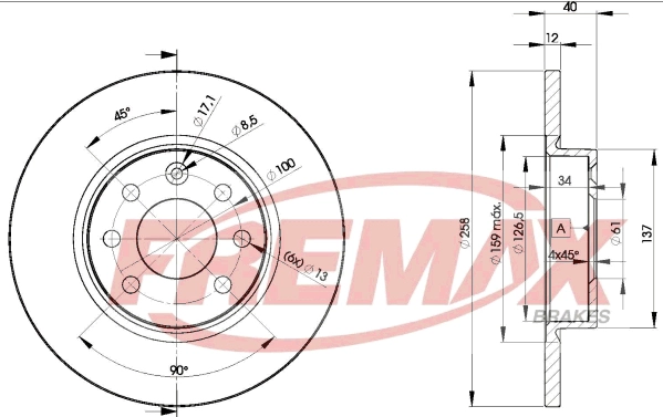 Disque de frein FREMAX BD-2947