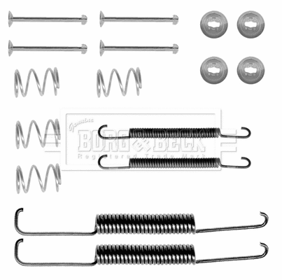 Kit d'accessoires, mâchoire de frein BORG & BECK BBK6116
