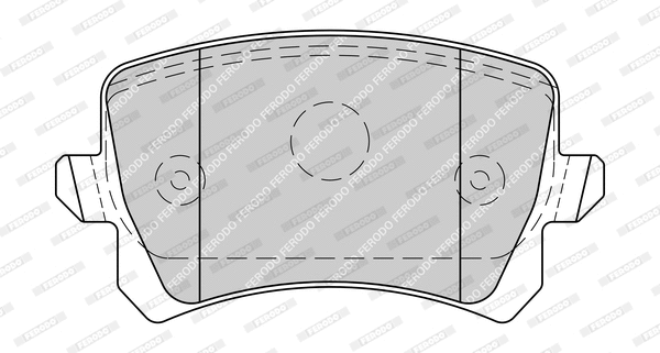 Kit de plaquettes de frein, frein à disque FERODO FDB4058-D