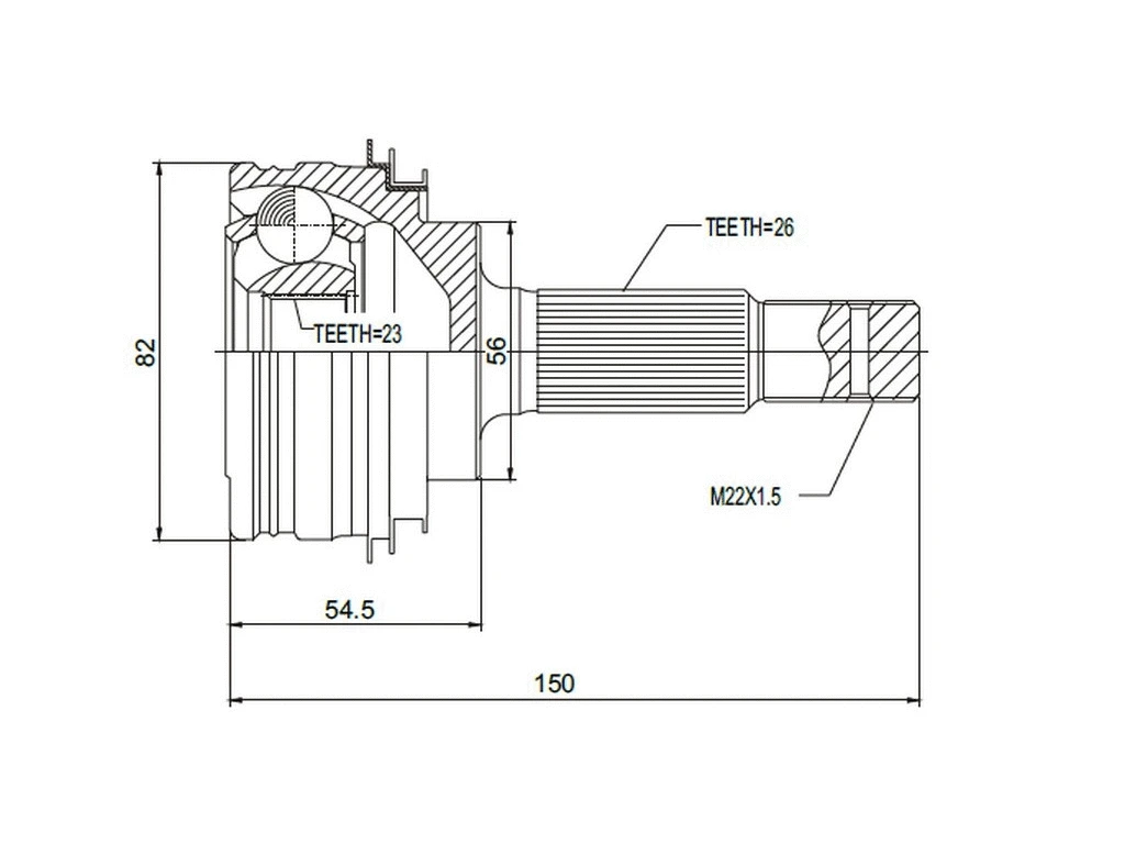 Jeu de joints, arbre de transmission A.Z. Meisterteile AZMT-43-030-1083