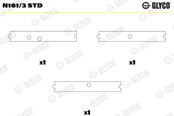 Support d'arbre à came GLYCO N161/3 STD