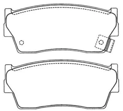 Kit de plaquettes de frein, frein à disque AISIN ASN-205