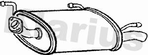 Silencieux arrière KLARIUS 210878