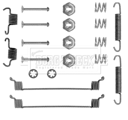 Kit d'accessoires, mâchoire de frein BORG & BECK BBK6086