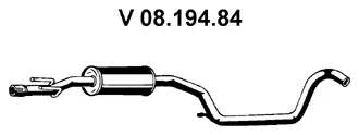 Silencieux avant EBERSPÄCHER 08.194.84