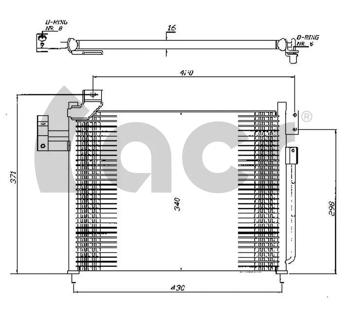 Condenseur, climatisation ACR 300506