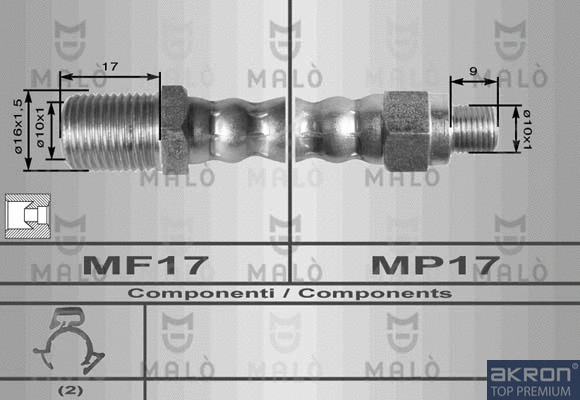 Flexible de frein AKRON-MALÒ 8450