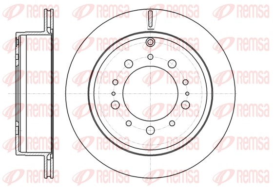 Disque de frein REMSA 61257.10