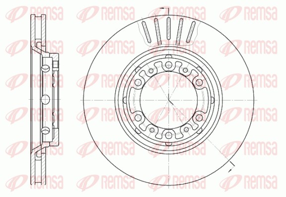 Disque de frein REMSA 6883.10